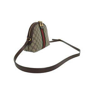 Gucci Beige Bag Shoulder Brown Canvas Supreme GG Ebony Ophidia